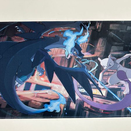 Playmat diseño charizard y mewtwo 60×35