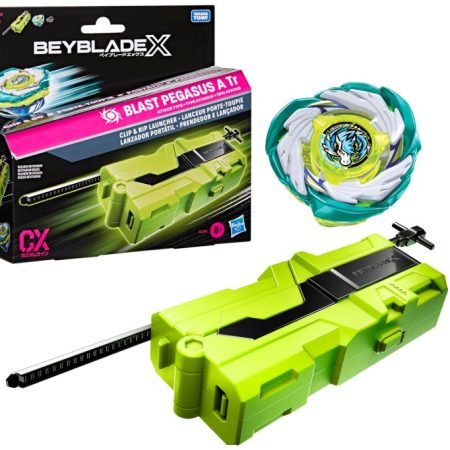 Beyblade X: Clip & Rip Launcher Blast Pegasus ATR CX