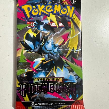 Sobre de refuerzo de Mega Evolution – Pitch Black de Pokémon TCG (inglés)