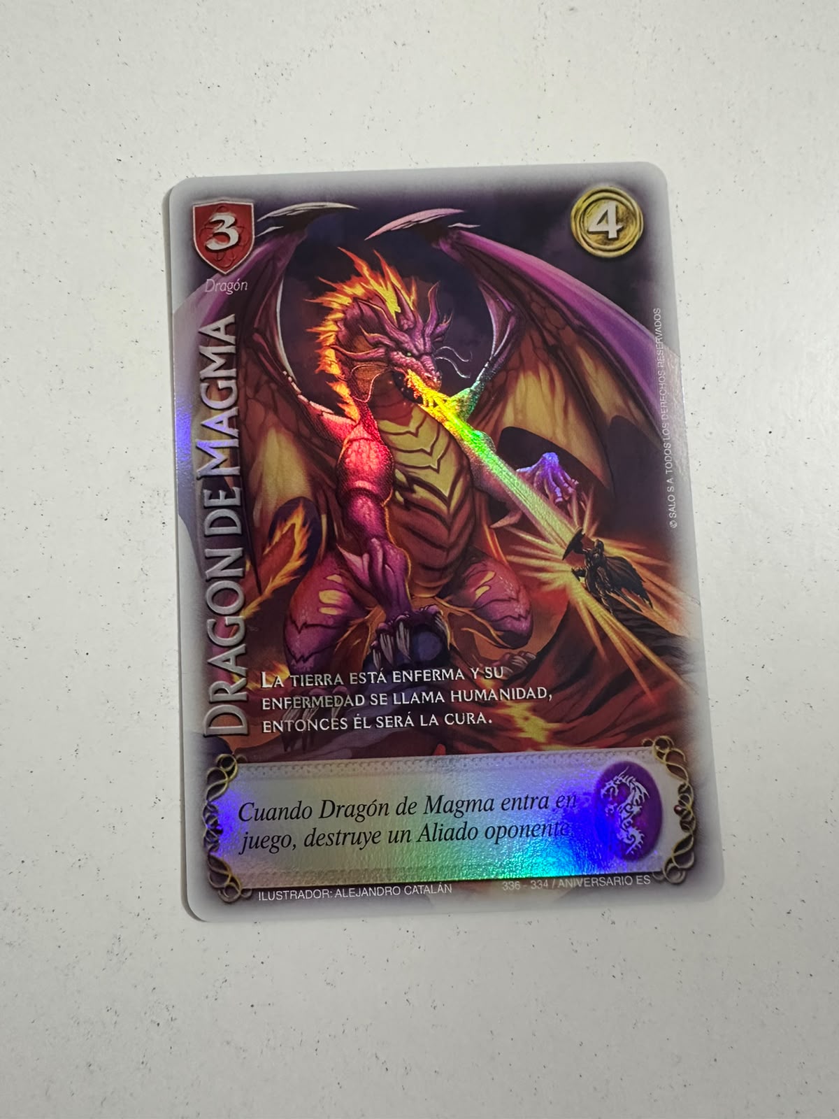 Dragon de Magma (Espada – Aniv)